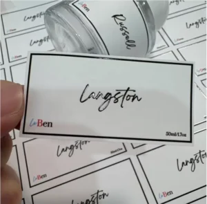 Custom Waterproof Vinyl Vial Label Stickers with Spot UV