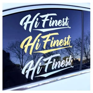 Custom Waterproof Weatherproof Vinyl Outdoor Vehicle Use Transfer Sticker Custom Logo Die Cut Transfer Car Window Stickers