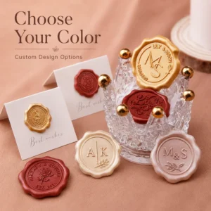 Custom Wax Stamp Stickers with Personalized Logo for Sealed Envelopes