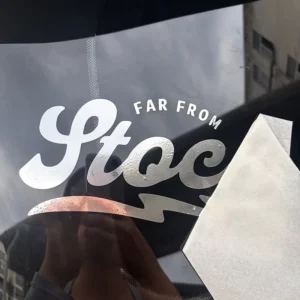 Custom Weatherproof Die-Cut Logo Transfer Vinyl Decals for Windshield and Bumper