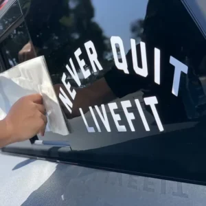 Custom Weatherproof Die-Cut Logo Window and Car Vinyl Stickers