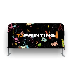 Custom Weatherproof Fence Banner Vivid Picture Easy Assemble Multi Material Outdoor Brand Wrap