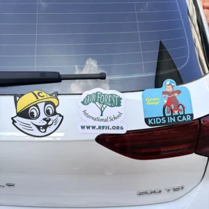 Custom Weatherproof Flexible Vehicle Magnet CMYK Printed Waterproof Removable Car Logo