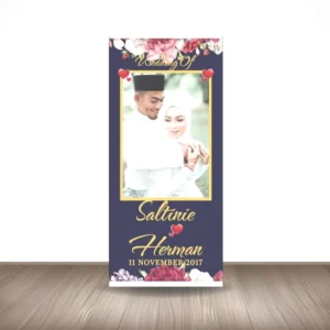 Custom Wedding Decorative Flags and Roll-Up Party Banners