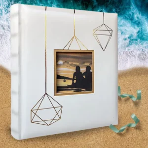 Custom Wedding Photo Album Holds 5×7 200 Photos PU Leather