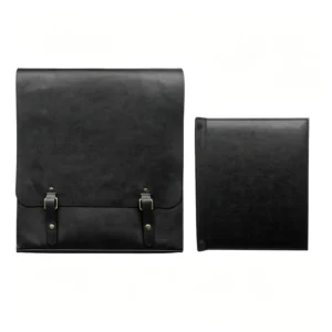 Custom Wedding Photo Album with Embossed Logo, PU Leather, Soft Suede Interior, PP Inner Pages, Personalized