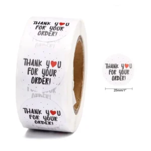 Custom White Paper Adhesive Vial Labels with Brand Name and Logo