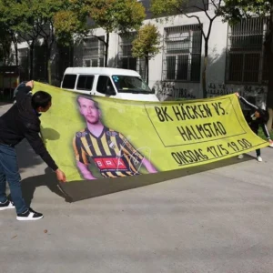 Custom Windproof UV Printed Poly Sheet Banner, Any Size, Portable, Reusable, Outdoor