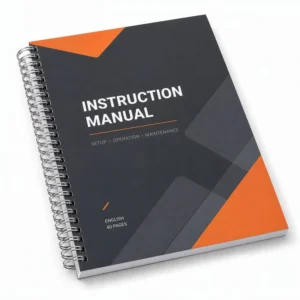 Custom Wire-O Spiral Double Loop Binding Manual Printing Instruction Booklet Handbook Notebook OEM Printing