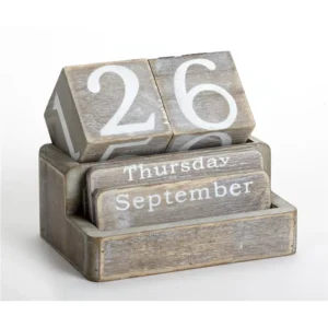 Custom Wooden Desk Advent Countdown Calendar with Block Cubes