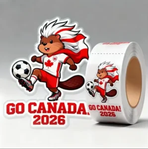 Custom World Soccer Cup Vinyl Stickers USA Canada Mexico Graffiti Football Trophy Waterproof Sticker