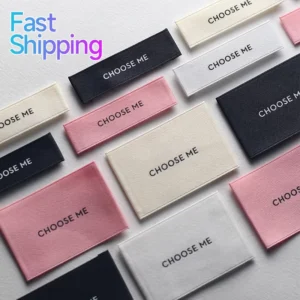Custom Woven Clothing Labels Printed Garment Tags