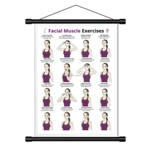 Custom Yoga and Pilates Exercise Poster Set with Stretching Poses
