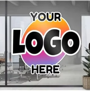 Custom logo UV Protection Vinyl Wall Decal Large Size Adhesive PVC Window Sticker for Promotion