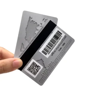 Custom logo Visa Credit Card Size PVC Membership Gift Card NFC Business Card Printing with Embossed Numbers