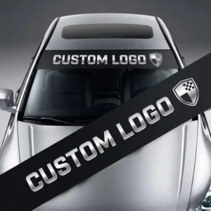 Custom logo car windshield sticker vinyl for fleet branding