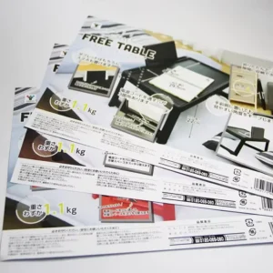 Custom logo small flyers printing full color manual glossy binding A3 A4 A5 full color printing service