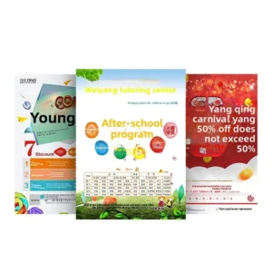 Custom-printed Offset Printed Advertising Posters Tri-Fold Brochure Design A4/A5 Color Copperplate Paper Flyers Made Order