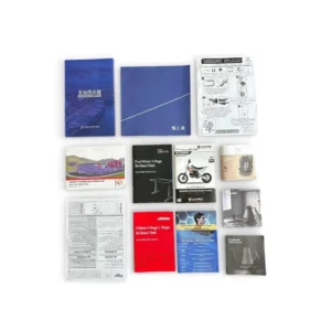 Custom printed color product brochures product manuals posters foldouts album books