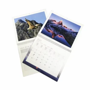 Customised Calendario Full Color Landscape Calendar Calender Wall Calendar Printing Custom Calendrier Mural