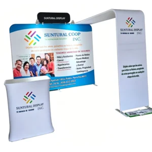 Customizable 10x10ft Modular Portable Trade Show Exhibition Booth Fabric Backdrop Dye-Sublimation Logo Banner