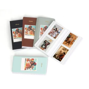 Customizable 5 Inch Photo Album 64 Pockets Waterproof PU Cover Printing Logo Wide PP Mini Photo Storage W210 W300 W400