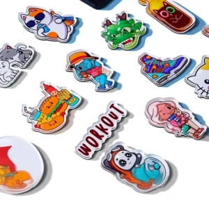 Customizable Acrylic Ancient-Style Quicksand Fridge Magnets