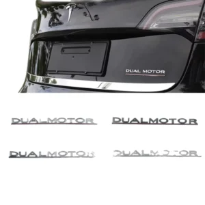 Customizable Car Sticker Badge Dual Motor Letter Emblem