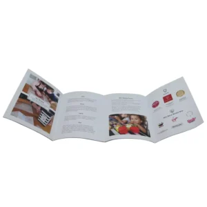 Customizable Cardboard Booklet Business Flyers Leaflet Paperboard Trifold Brochures for Promotions Custom Printing Instruction