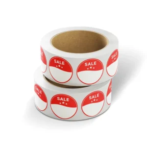 Customizable Colorful Sale, Discount and Clearance Labels for Retail Stores