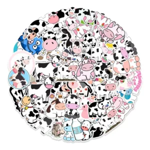Customizable Cute Cartoon Logo Sticker UV Resistant Waterproof PVC Vinyl Decorative Die Cut Durable Custom Promotional Stickers