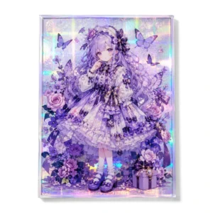 Customizable Eco-Friendly Acrylic Plastic Anime Art Print Display Board, A4 A5 A6, Holographic UV Printing