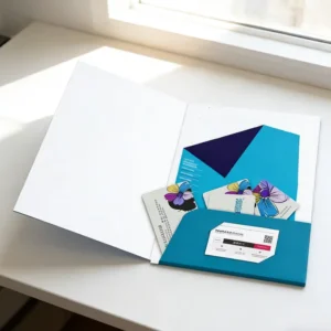 Customizable Fast Delivery Business Logo Presentation Folder Embossed Matte Glossy Finish Custom Size Paper Printing