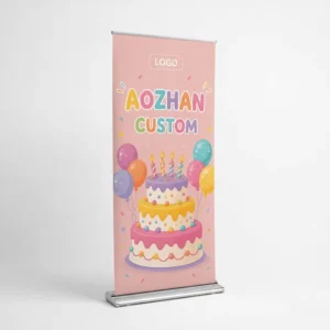 Customizable Indoor Outdoor Roll-Up Banners for Parties, Family Reunions and Graduations