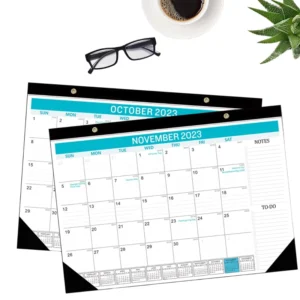 Customizable Large Monthly Wall Calendar 17″x12″ Yearly Calendars with Hanging Holes 12 Months for Home Office School