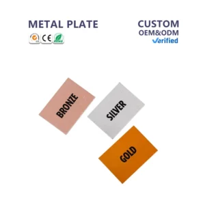 Customizable Metal Plate with Custom Logo Gravure Printing, Single-Sided Design for Art and Collectibles