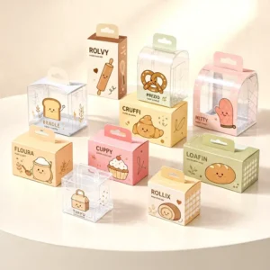 Customizable PVC PET PP Plastic Boxes REACH Compliant Soft Crease Folding Clear Gift Packaging