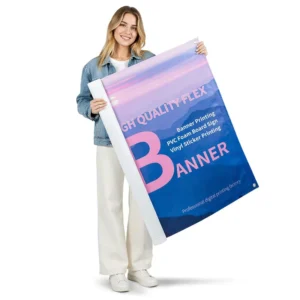 Customizable Portable Vinyl Fabric Banner with Digital Printing Waterproof UV Protection for Commercial Events and Games