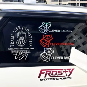 UV Resistant Die Cut Printed Logo UV Transfer Stickers for Bumper Windshield Outdoor Vinyl Car Window Decals