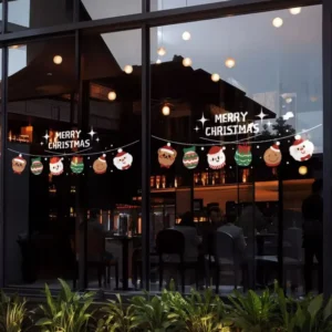 Customizable Self-Adhesive Christmas Window Stickers