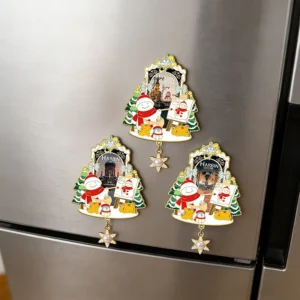 Customizable Snowman Refrigerator Fridge Magnets Metal Stickers Tourist Souvenirs Factory Direct