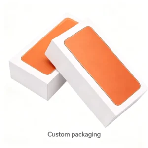 Customizable Top and Bottom Rigid Paper Gift Box for Cell Phone Products