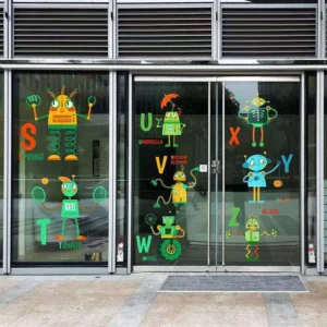 Customizable Vinyl Window Sticker Removable Eco Friendly Die Cut Self Adhesive Waterproof Matte Lamination Promotional Gift