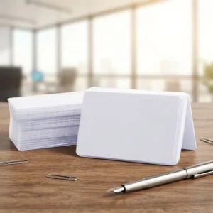 Customizable Waterproof PVC CR80 NFC Membership & Business Cards for Hotel Use Offset Printed White Blank Plastic Card
