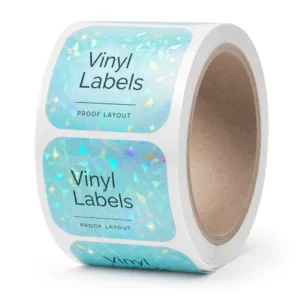 Customizable Waterproof Vinyl Roll Labels with Anti-Ultraviolet Protection and Custom Shape Options for Packaging