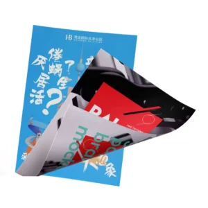 Customization Custom Size 4-Colour CMYK Process Digital Printing Laminated Flyers Leaflet Service with Coated Paper
