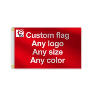 Customize Printing Logo Flag Hot Selling 3x5ft Large Mini Digital Printing Polyester Single or Double Sided National Custom Flag