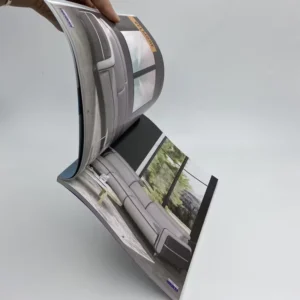 Customize Size Logo Softcover Menu Restaurant Hard Cover Booklet Catalogue Magazine Printing Menu Book Printing