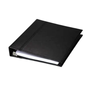Customized 3-Ring Leather Photo Album with PU Cover, Colorful Design, Embossed Logo, and Customizable Pages
