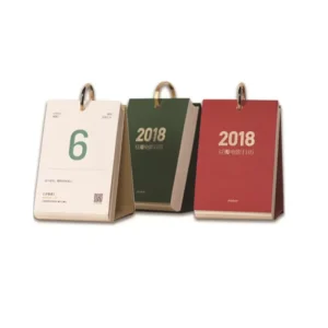 Customized 365 Days Desk Personalized 12 Months Table Desktop Calendar Custom Christmas Calendar Advent With Gift Box Set
